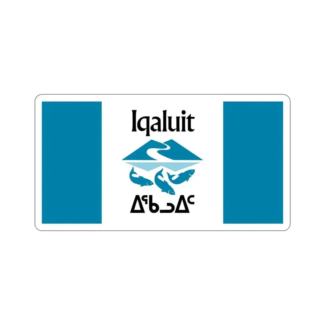 Flag of Iqaluit Nunavut Canada STICKER Vinyl Die-Cut Decal 6 Inch - The Sticker Space