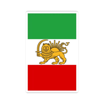 Flag of Iran 1925-1979 vertical (Iran) STICKER Vinyl Kiss-Cut Decal 3 Inch White - The Sticker Space