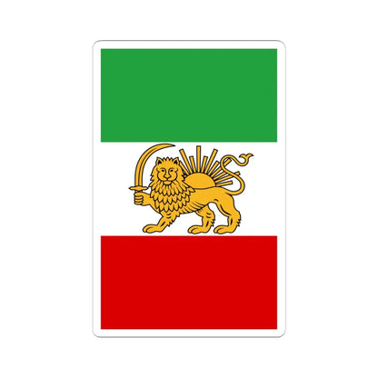 Flag of Iran 1925-1979 vertical (Iran) STICKER Vinyl Kiss-Cut Decal 6 Inch White - The Sticker Space