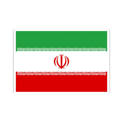 Flag of Iran 3-2 (Iran) STICKER Vinyl Kiss-Cut Decal 2 Inch White - The Sticker Space