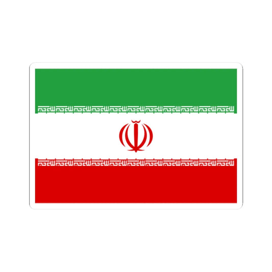 Flag of Iran 3-2 (Iran) STICKER Vinyl Kiss-Cut Decal 2 Inch White - The Sticker Space