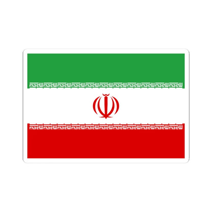 Flag of Iran 3-2 (Iran) STICKER Vinyl Kiss-Cut Decal 3 Inch White - The Sticker Space