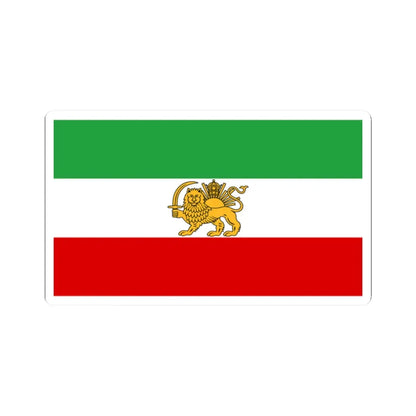Flag of Iran before 1979 Revolution (Iran) STICKER Vinyl Kiss-Cut Decal 2 Inch White - The Sticker Space