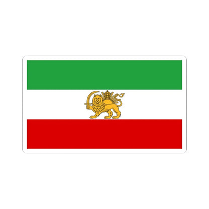 Flag of Iran before 1979 Revolution (Iran) STICKER Vinyl Kiss-Cut Decal 3 Inch White - The Sticker Space