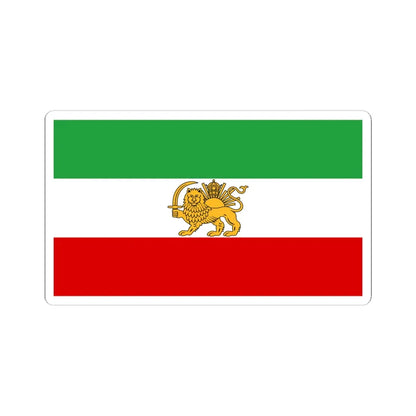 Flag of Iran before 1979 Revolution (Iran) STICKER Vinyl Kiss-Cut Decal 6 Inch White - The Sticker Space