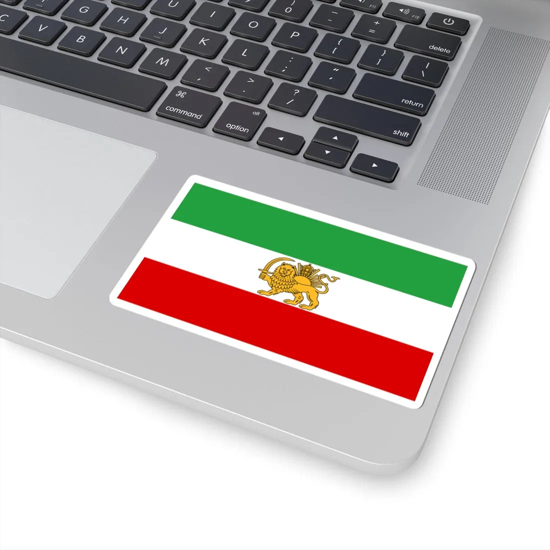 Flag of Iran before 1979 Revolution (Iran) STICKER Vinyl Kiss-Cut Decal - The Sticker Space