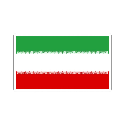 Flag of Iran civil (Iran) STICKER Vinyl Kiss-Cut Decal 2 Inch White - The Sticker Space