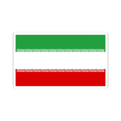 Flag of Iran civil (Iran) STICKER Vinyl Kiss-Cut Decal 3 Inch White - The Sticker Space