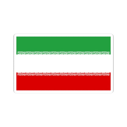 Flag of Iran civil (Iran) STICKER Vinyl Kiss-Cut Decal 4 Inch White - The Sticker Space