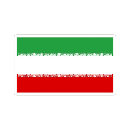 Flag of Iran civil (Iran) STICKER Vinyl Kiss-Cut Decal 6 Inch White - The Sticker Space
