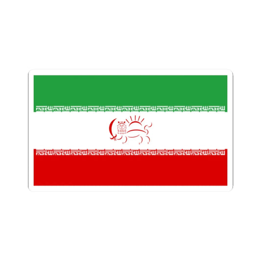 Flag of Iran Democratic (Iran) STICKER Vinyl Kiss-Cut Decal 2 Inch White - The Sticker Space