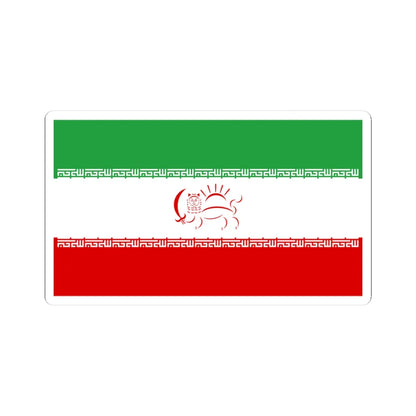Flag of Iran Democratic (Iran) STICKER Vinyl Kiss-Cut Decal 3 Inch White - The Sticker Space
