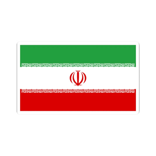 Flag of Iran (Iran) STICKER Vinyl Kiss-Cut Decal 2 Inch White - The Sticker Space