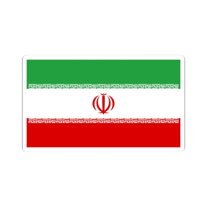 Flag of Iran (Iran) STICKER Vinyl Kiss-Cut Decal 3 Inch White - The Sticker Space