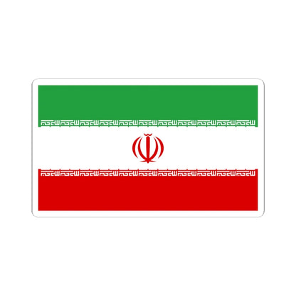Flag of Iran (Iran) STICKER Vinyl Kiss-Cut Decal 6 Inch White - The Sticker Space