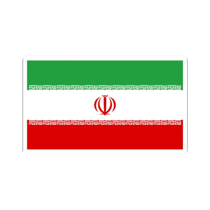 Flag of Iran official (Iran) STICKER Vinyl Kiss-Cut Decal 2 Inch White - The Sticker Space