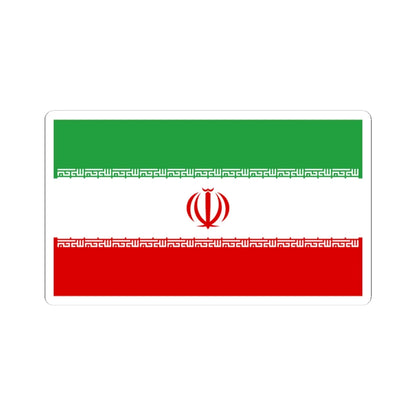 Flag of Iran official (Iran) STICKER Vinyl Kiss-Cut Decal 3 Inch White - The Sticker Space