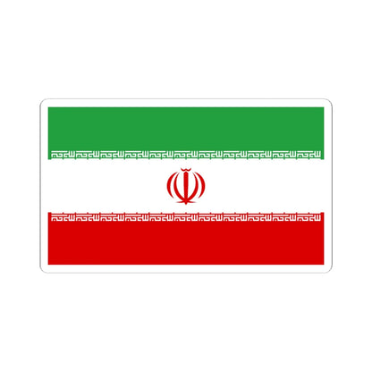 Flag of Iran official (Iran) STICKER Vinyl Kiss-Cut Decal 6 Inch White - The Sticker Space