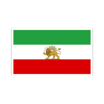 Flag of iran standard (Iran) STICKER Vinyl Kiss-Cut Decal 2 Inch White - The Sticker Space