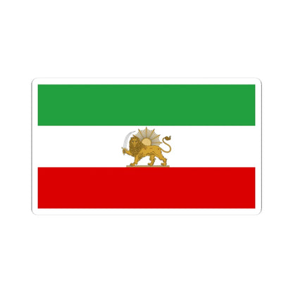 Flag of iran standard (Iran) STICKER Vinyl Kiss-Cut Decal 3 Inch White - The Sticker Space