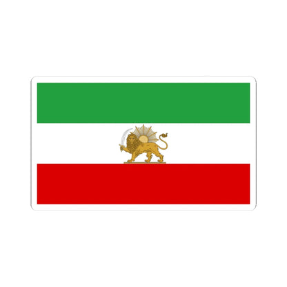 Flag of iran standard (Iran) STICKER Vinyl Kiss-Cut Decal 4 Inch White - The Sticker Space