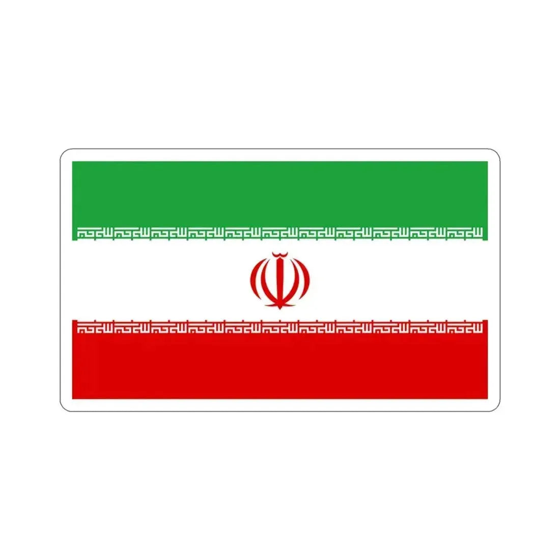 Flag of Iran STICKER Vinyl Die-Cut Decal 3 Inch - The Sticker Space