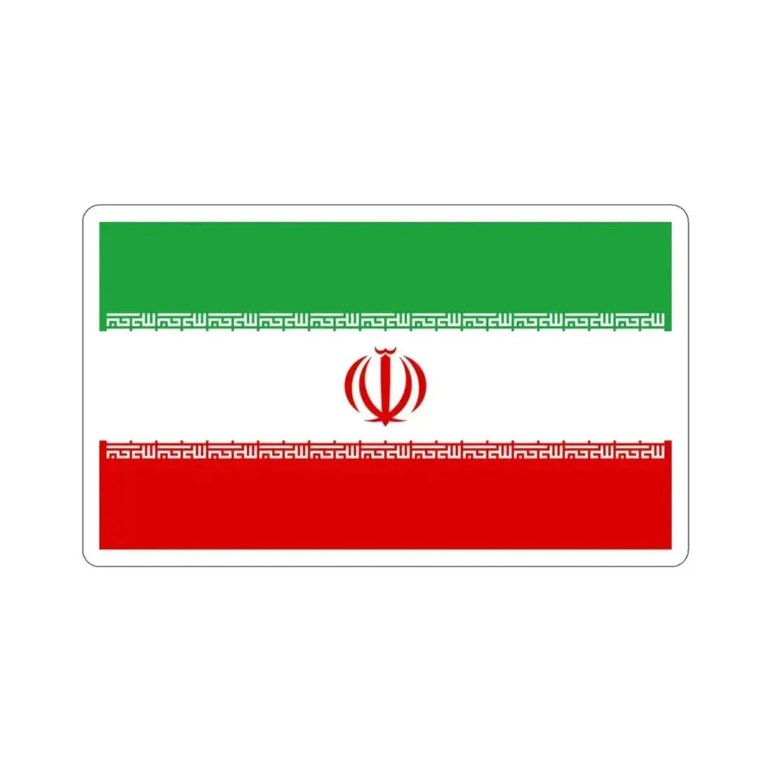 Flag of Iran STICKER Vinyl Die-Cut Decal 3 Inch - The Sticker Space