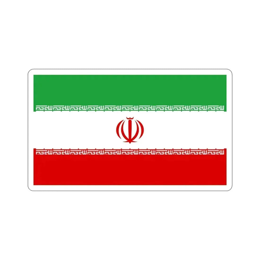Flag of Iran STICKER Vinyl Die-Cut Decal 4 Inch - The Sticker Space