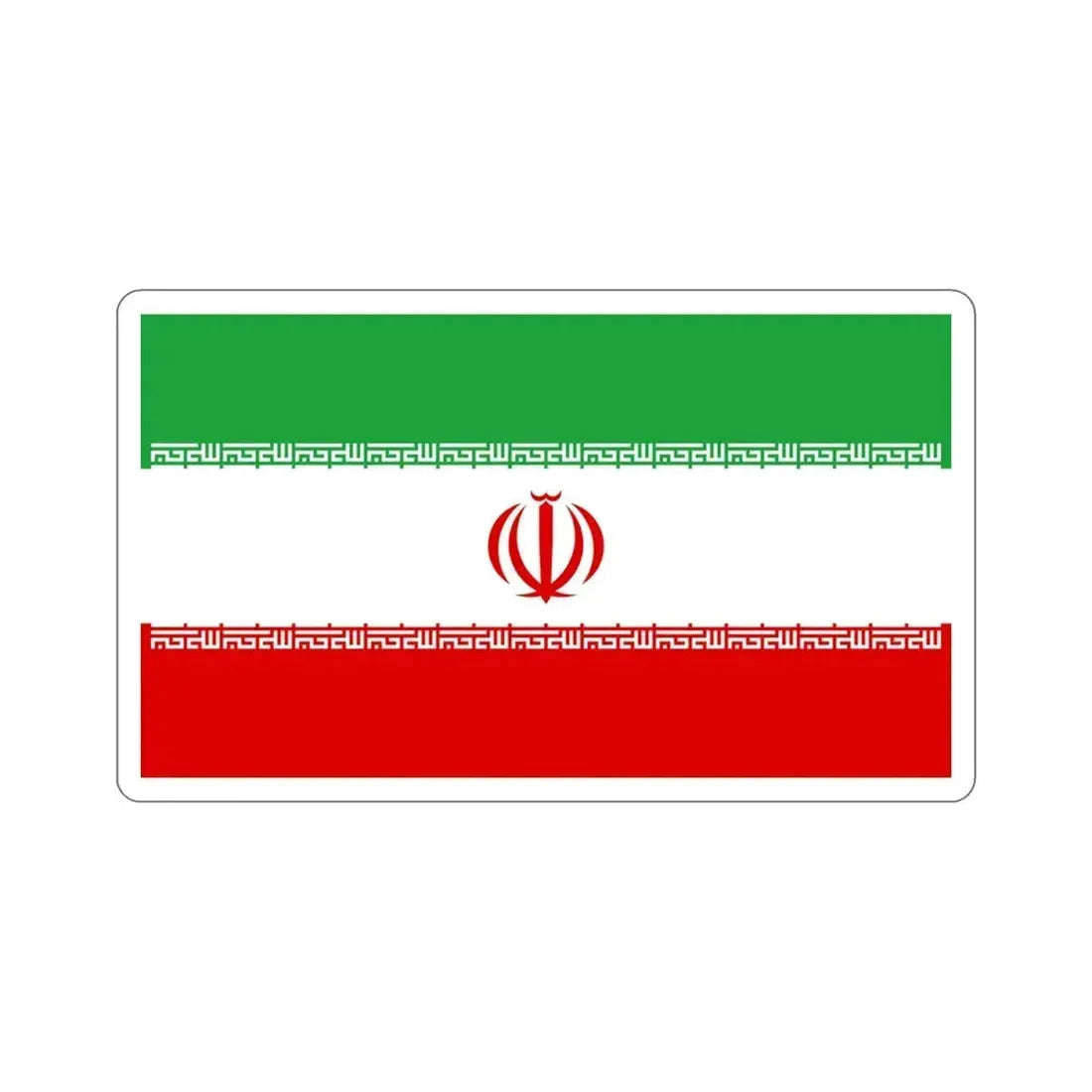 Flag of Iran STICKER Vinyl Die-Cut Decal 4 Inch - The Sticker Space