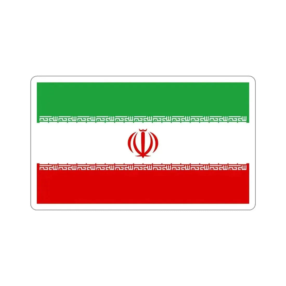 Flag of Iran STICKER Vinyl Die-Cut Decal 5 Inch - The Sticker Space
