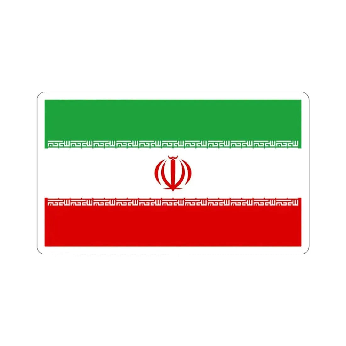 Flag of Iran STICKER Vinyl Die-Cut Decal 5 Inch - The Sticker Space
