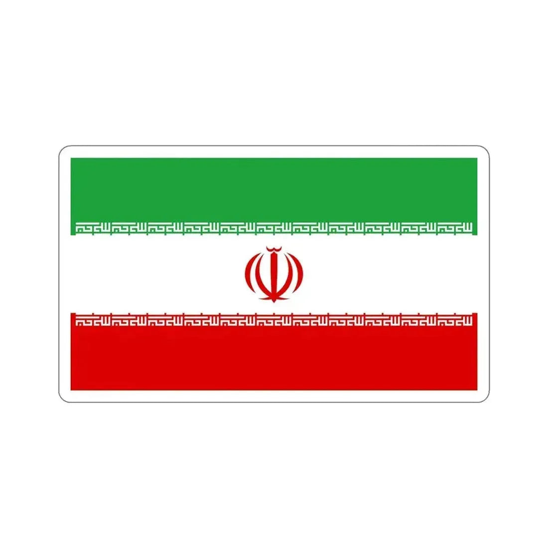 Flag of Iran STICKER Vinyl Die-Cut Decal 6 Inch - The Sticker Space