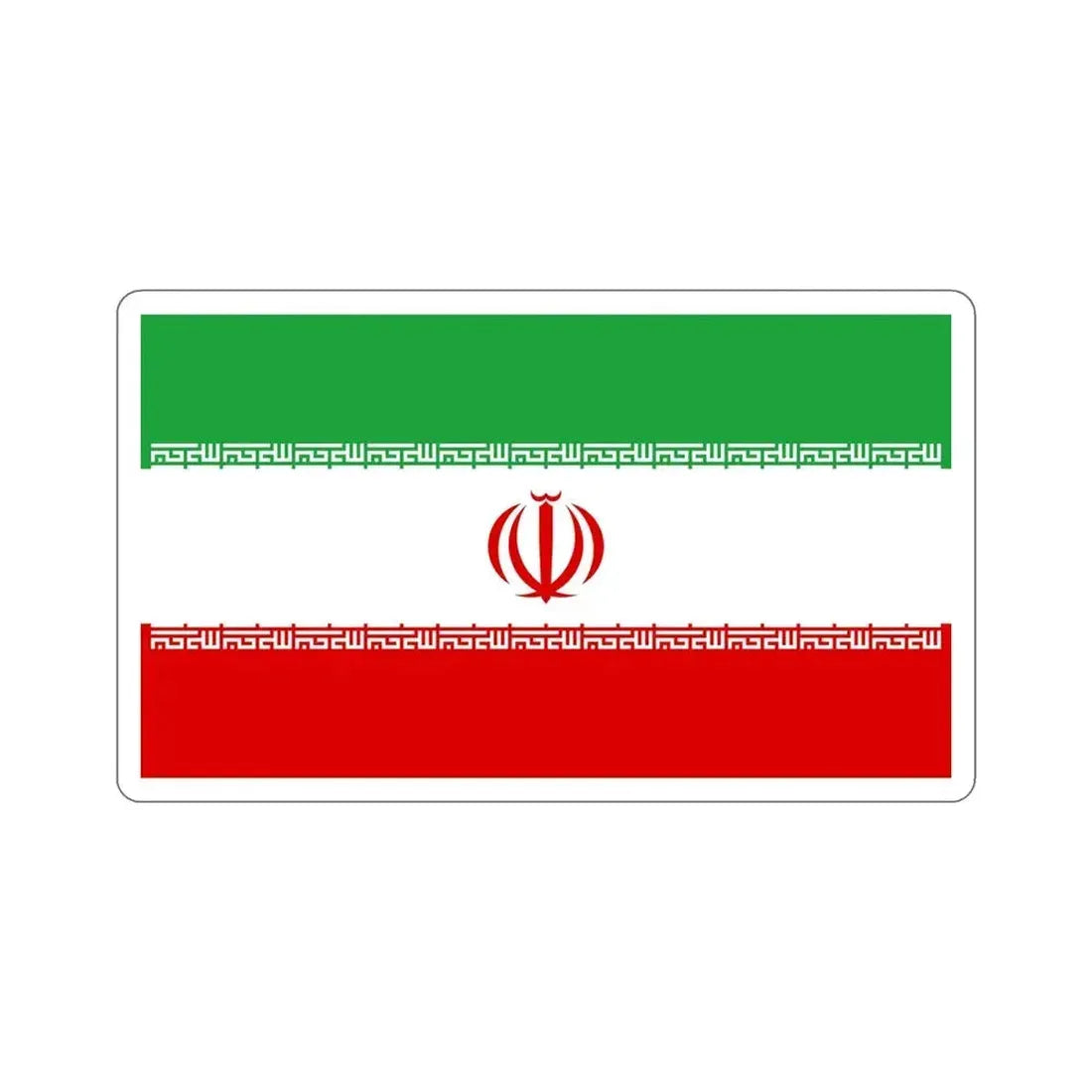 Flag of Iran STICKER Vinyl Die-Cut Decal 6 Inch - The Sticker Space