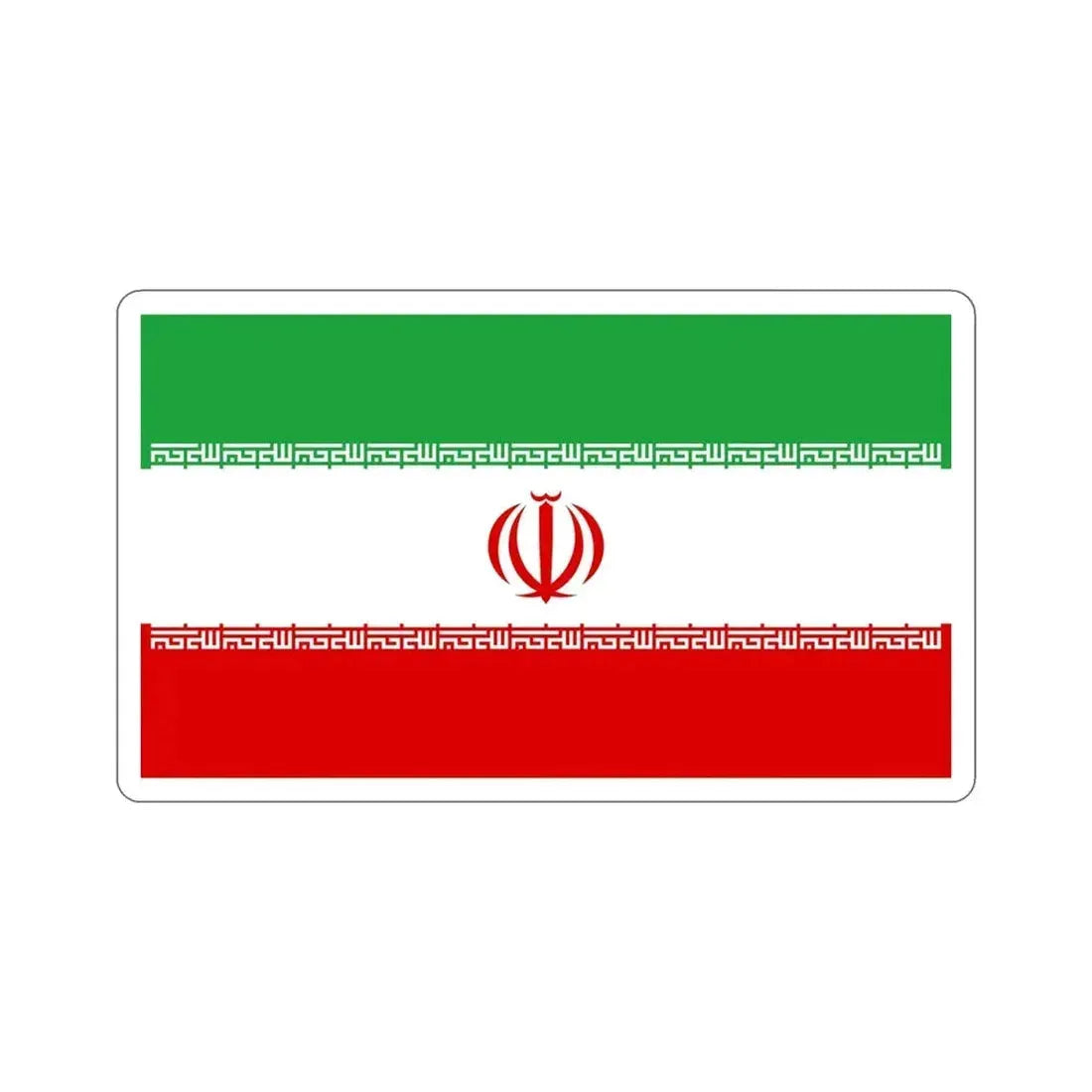 Flag of Iran STICKER Vinyl Die-Cut Decal - The Sticker Space