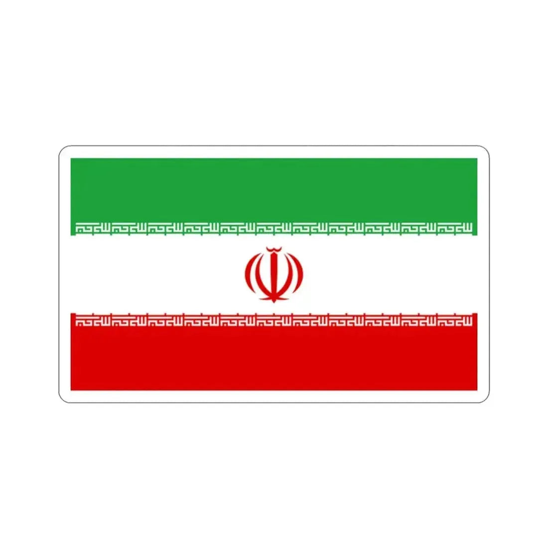 Flag of Iran STICKER Vinyl Die-Cut Decal - The Sticker Space