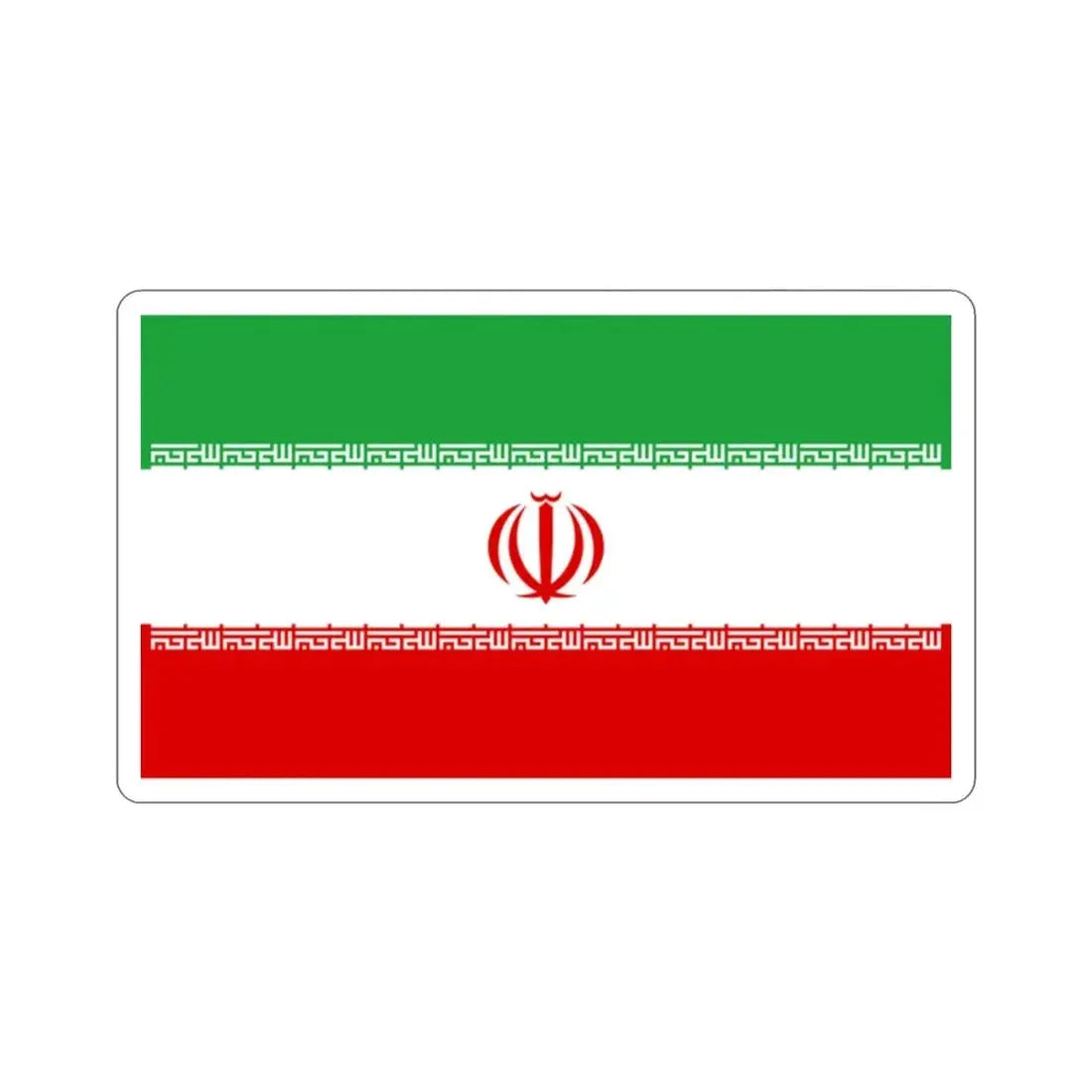 Flag of Iran STICKER Vinyl Die-Cut Decal - The Sticker Space