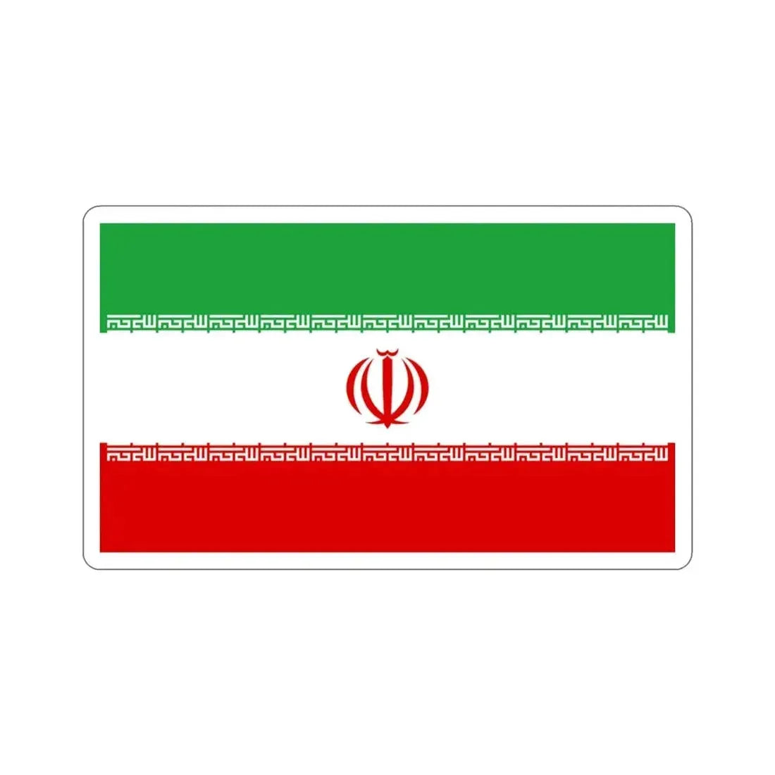 Flag of Iran STICKER Vinyl Die-Cut Decal - The Sticker Space