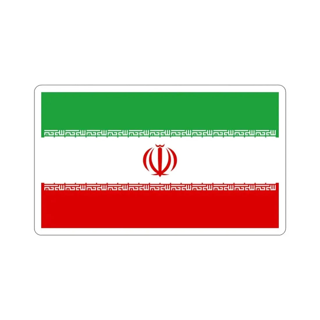 Flag of Iran STICKER Vinyl Die-Cut Decal - The Sticker Space