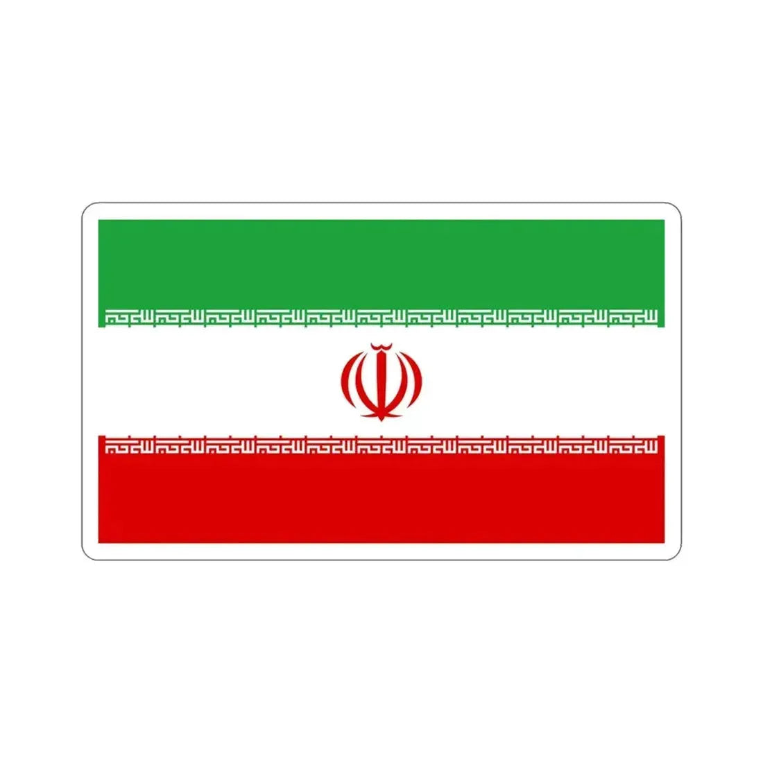 Flag of Iran STICKER Vinyl Die-Cut Decal - The Sticker Space
