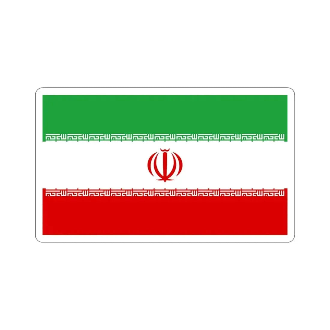 Flag of Iran STICKER Vinyl Die-Cut Decal - The Sticker Space