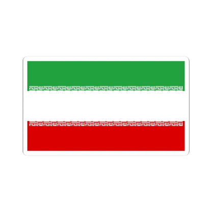 Flag of Iran without Tawhid (Iran) STICKER Vinyl Kiss-Cut Decal 3 Inch White - The Sticker Space