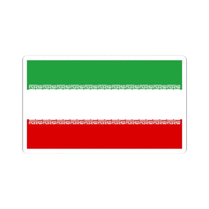 Flag of Iran without Tawhid (Iran) STICKER Vinyl Kiss-Cut Decal 4 Inch White - The Sticker Space