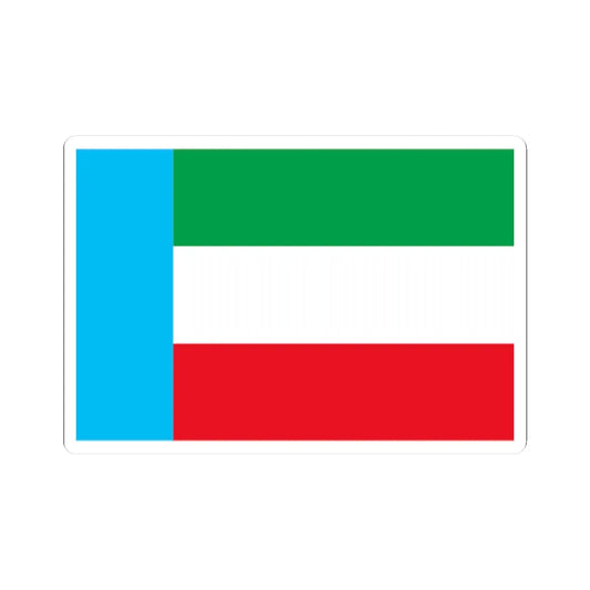 Flag of Iranian Turks (Iran) STICKER Vinyl Kiss-Cut Decal 2 Inch White - The Sticker Space