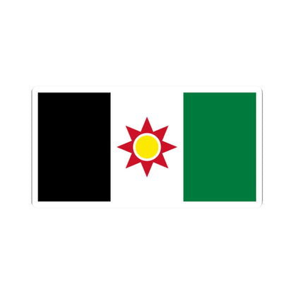 Flag of Iraq 1959-1963 (Iraq) STICKER Vinyl Kiss-Cut Decal 2 Inch White - The Sticker Space
