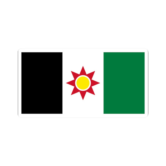 Flag of Iraq 1959-1963 (Iraq) STICKER Vinyl Kiss-Cut Decal 2 Inch White - The Sticker Space