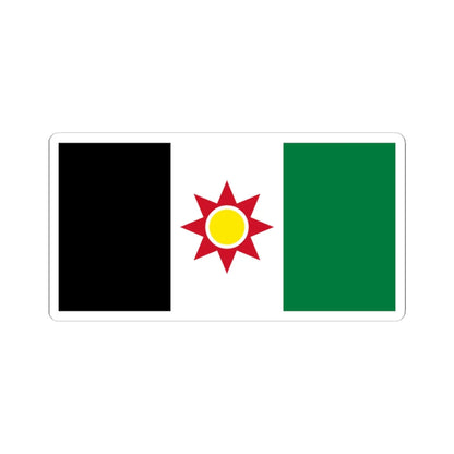 Flag of Iraq 1959-1963 (Iraq) STICKER Vinyl Kiss-Cut Decal 3 Inch White - The Sticker Space