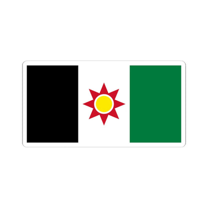 Flag of Iraq 1959-1963 (Iraq) STICKER Vinyl Kiss-Cut Decal 4 Inch White - The Sticker Space