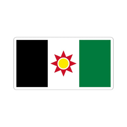 Flag of Iraq 1959-1963 (Iraq) STICKER Vinyl Kiss-Cut Decal 6 Inch White - The Sticker Space