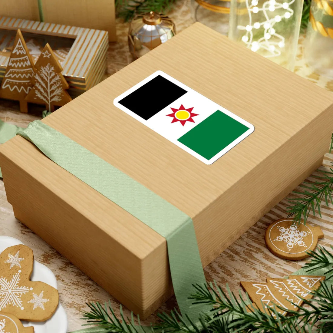 Flag of Iraq 1959-1963 (Iraq) STICKER Vinyl Kiss-Cut Decal - The Sticker Space