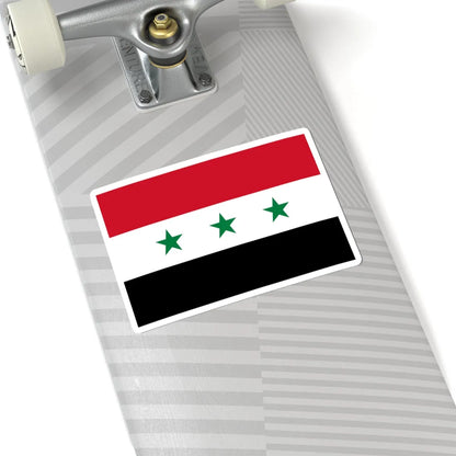 Flag of Iraq 1963-1991 (Iraq) STICKER Vinyl Kiss-Cut Decal - The Sticker Space